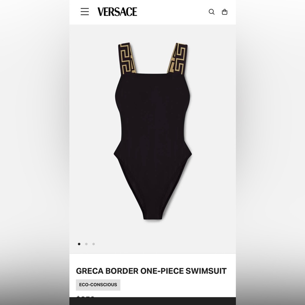 Versace swimsuit, brand new, black, size: IT 2